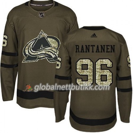 Colorado Avalanche Hockeydrakt Mikko Rantanen 96 2017-2018 Camo Grønn Adidas Authentic - Herre
